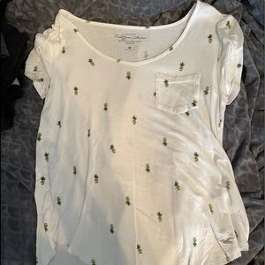 Hollister pineapple tee